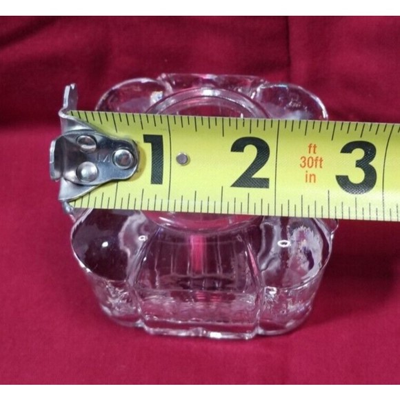 Vintage Early American Crystal Glass Block Ink Well Art Deco Bevel Cut Beautiful - Picture 4 of 5